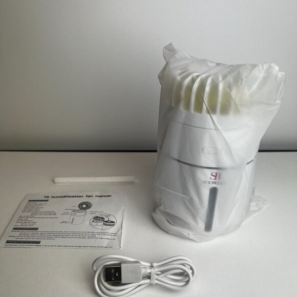 NIB Mini Portable Cool Mist Humidifier w/ Fan for Office, Desk, Hotel 400ML - Picture 3 of 10